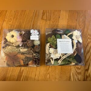 Fall harvest holiday dried flowers pumpkin leaves etc